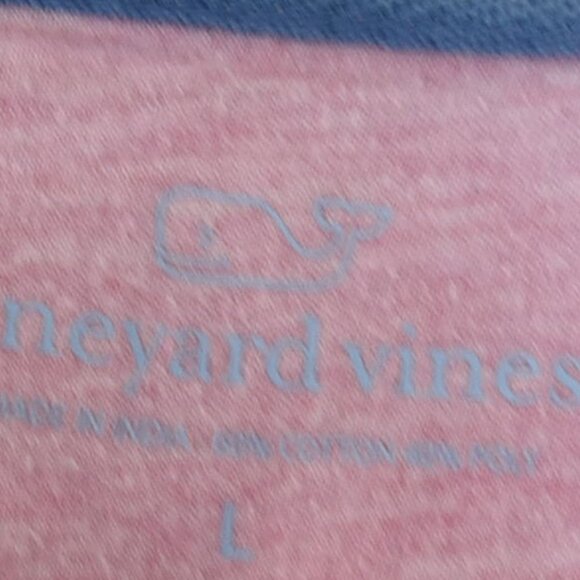 Vineyard Vines Pink Long Sleeve Whale Shirt Men’s L Preppy Coastal Casual - Picture 5 of 7